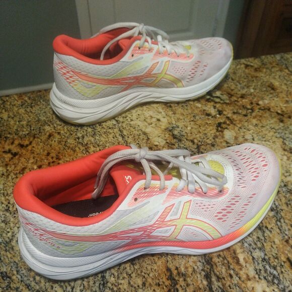 Asics Women's Gel-Excite 6 1012A150 White Pink Running Sneaker Shoes Size 9 US - Picture 3 of 12